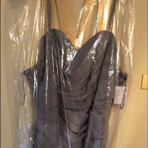 Impression Bridal Slate Chiffon Bridesmaid Dress